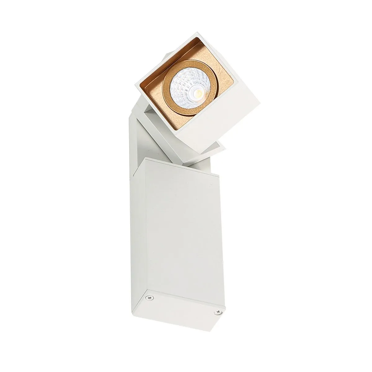 Aravena White Gold, nowoczesna lampa przyłóżkowa, biało złota, LED, 3000K, WLB073/5W 3000K WH+GO